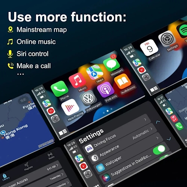 Carplay Ai Box Android Auto Wireless Adapter Smart Ai Box Car OEM Wired To Wireless USB Dongle