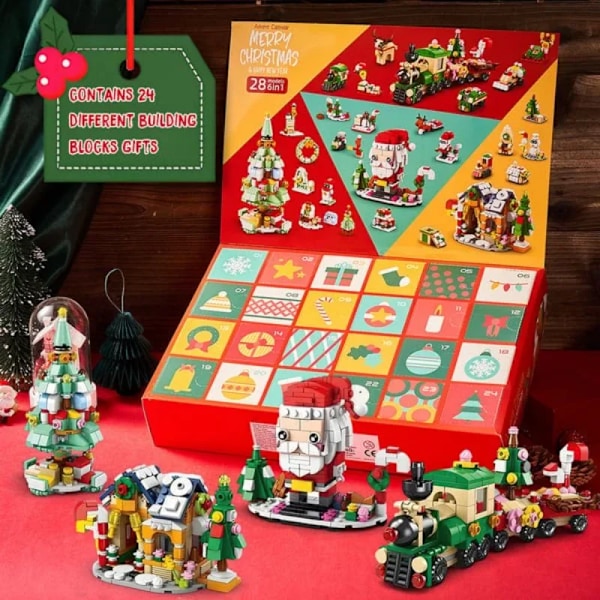 Jul advent kalender 24 dage nedtælling overraskelse blind kasse