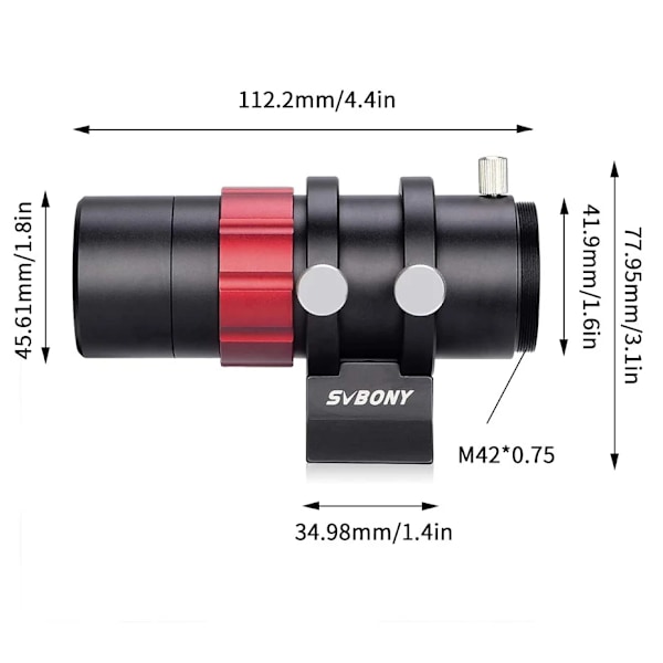 Ultra-Mini Guide Scope for SV305 ZWO Auto Guiding Kameraer