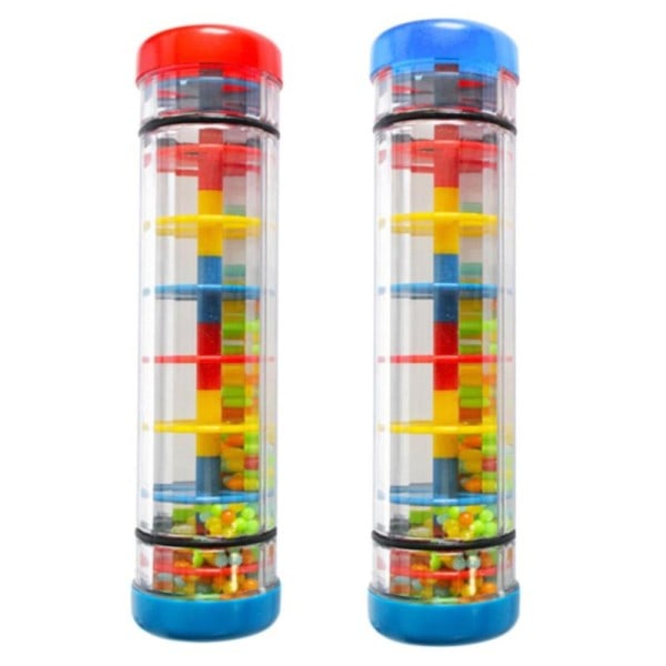 Rainbow Timeglass Rain Rainmaker Rain Stick Musical Leetøy Regndråpe Lyd