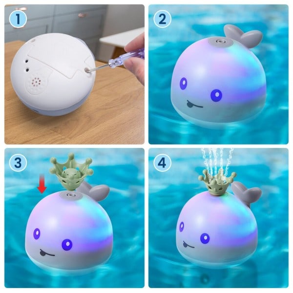 Baby Light Up Bad Takar Leksaker Val Vatten Sprinkler Pool Leksaker för Småbarn