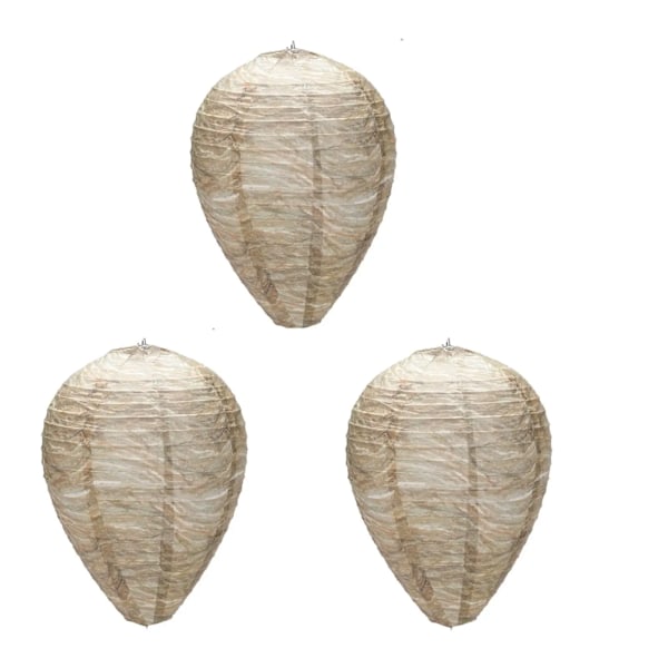 3 stykker Vanntett Hengende Veps Reir Decoy Papir