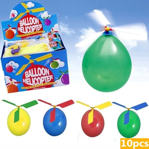 Helikopter ballong bärbar utomhus lek flyg ballong leksak