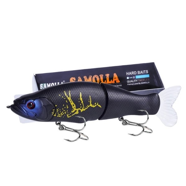 Slow Sinking SwimBaits Fishing Lures 30G Whopper Vibration Soft Tail