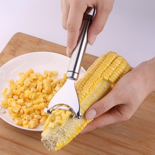 Rustfrit stål Majs skræller Majs Tærske Easy Peel Majs Tærske Majs Knive Peeler Køkken Frugt og grøntsager værktøj