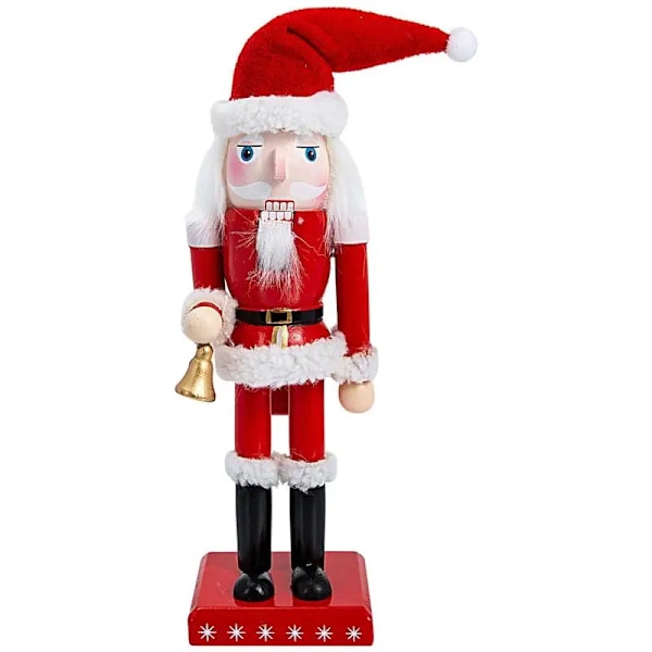 Jul Soldat Ornament Centerpieces Bokhylla Bordskiva Soldater Xmas Figur Bord Valnöt Semester Staty