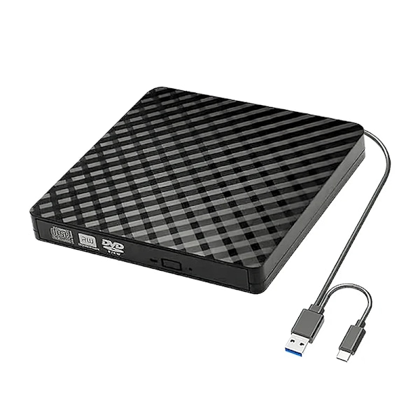 Korkea laatu 2in1 USB3.0 TypeC Slim Ulkoinen DVD RW CD kirjoitin asema poltin lukija soitin optiset asemat kannettavalle PC DVD poltin DVD Portatil