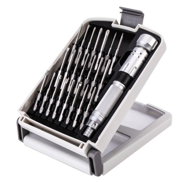 Liten Skruvmejsel Set 23 st med 22 bitar,Professional S2 Reparation Verktyg Kit