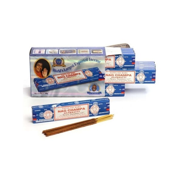 Røkelse-12 pakker 15 gram-180 gram aromatiske stenger