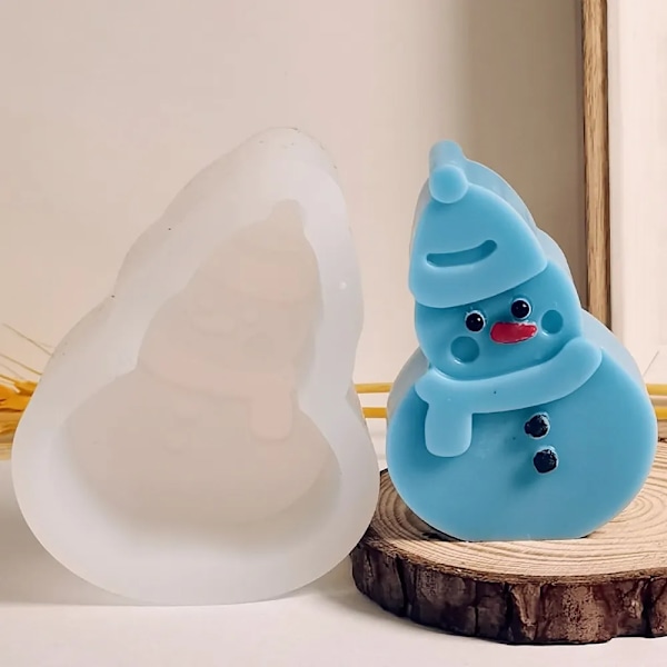 Tröja jul snögubbe ljus silikon form halsduk snö docka gips tvål tillverkning choklad kaka form