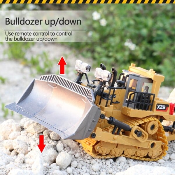 RC Bulldozer Toy För Barn