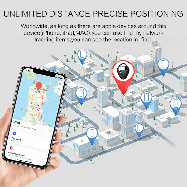 Finder Turvallisuus SmartTrack Link Smart Tag With Apple Find My Key Bluetooth GPS Tracker Kuuloke matkatavarat MFi Finder IOS