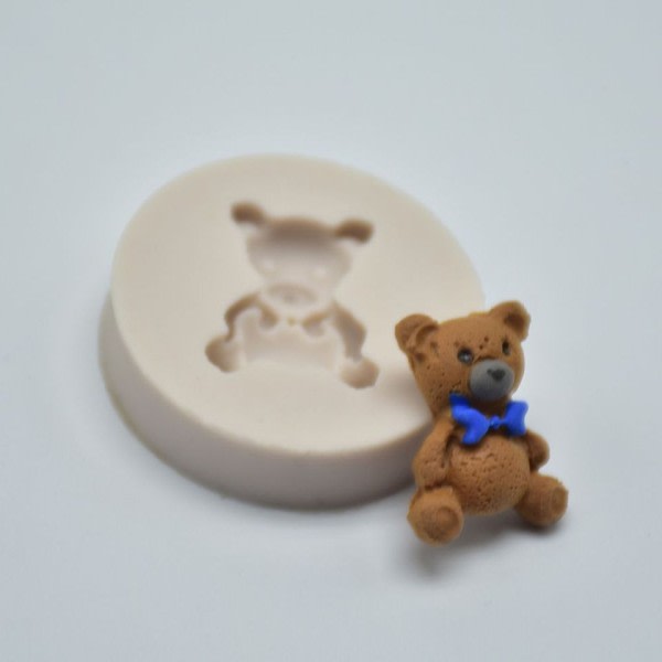 Søde baby bjørne silikone forme 3D diy sukker håndværk chokolade kutter form