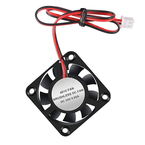 4 stykker 3D Printer Køling Blæser,4010 Blæser 40X40 X 10mm Hydraulisk Leje Børsteløs DC 12v 24v Køling Blæsere til 3D Printer