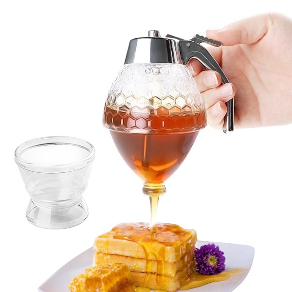 Juice sirup kopp bi drypp dispenser kjele kjøkken tilbehør honning krukke beholder oppbevaring gryte
