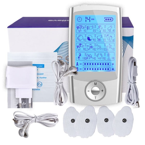 Dual Output Ems Muscle Stimulator TENS Digital Massager Akupunktur EMS Massør