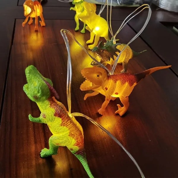 LED dinosaurus valo jono huvi puisto lapset's huone koristelu emali sarjakuva eläin valo