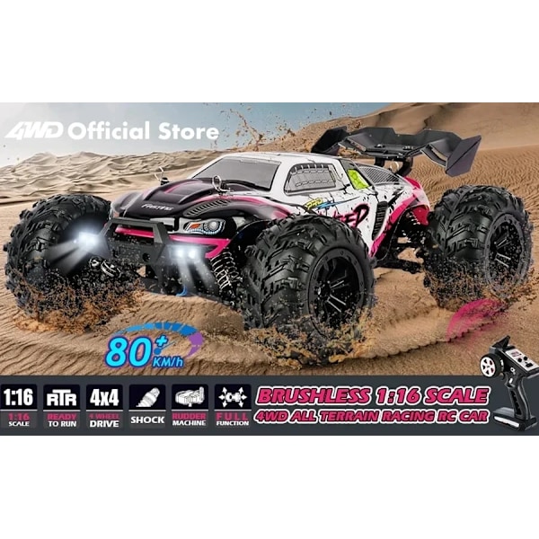 El Høj Speed Racing Fjernbetjening Kontrol Monster Lastbil