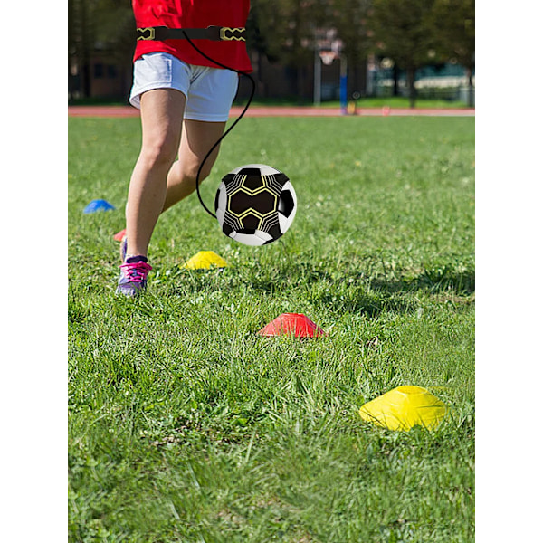 1 Setti Urheilu Jalkapallo Bounce Kits Säädettävä Jalkapallo Treeni Vyö 10-Pack Agility Jalkapallo DiSC Cone