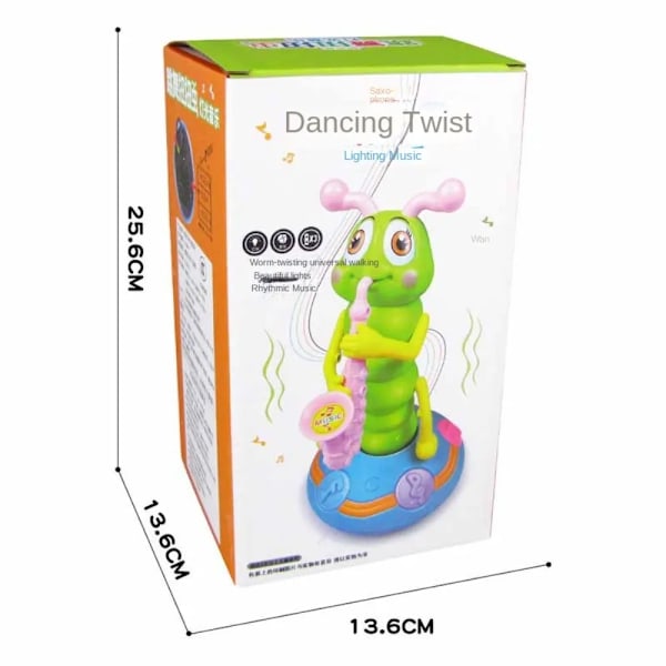 Sjov Musical Caterpillar Legetøj Interaktiv Sang Twist Orm Børn's Lys Musik Caterpillar