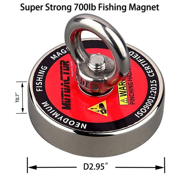 Etikett Design Bärgning Magnet World Large Neodymium N52 Magnet Strong Fishing Magnet