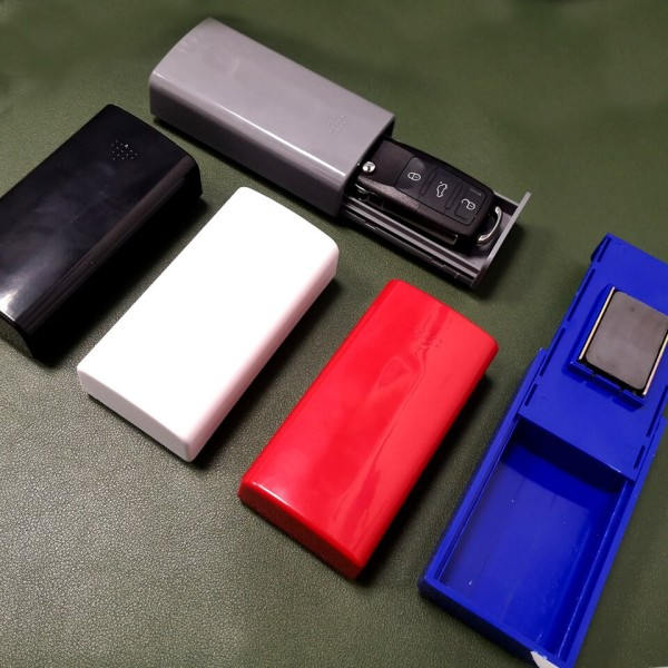 Kreativ Magnetisk Svart Key Safe Box Bil Nyckel Hållare Dold Förvaring Utomhus Stash