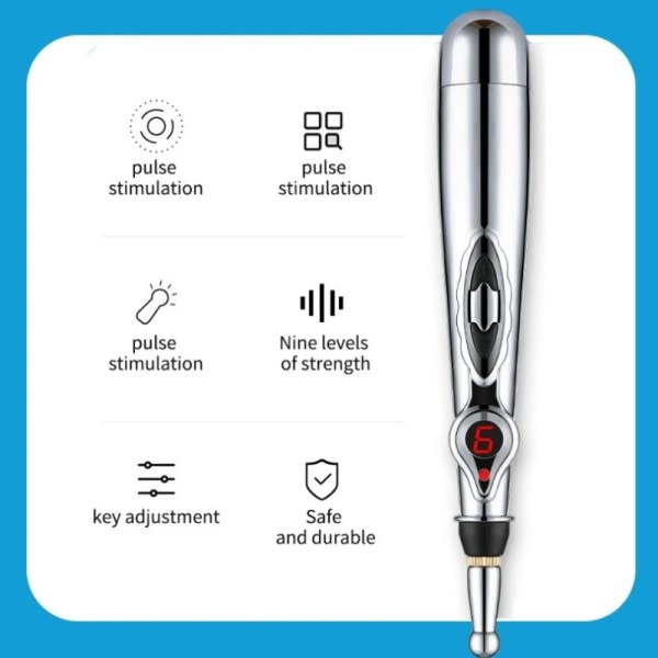 Elektrisk akupunktur punkt massage pen smertelindring laser terapi elektronisk meridian energi pen