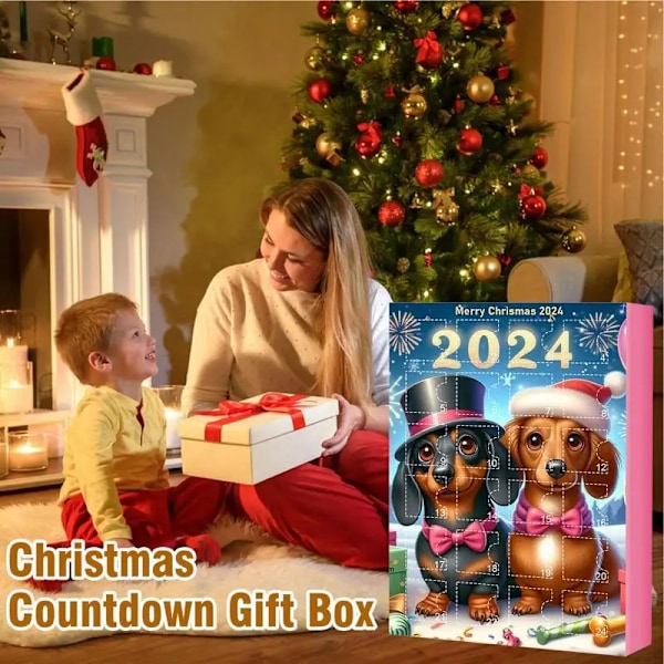 Jul Dachs Advent Kalender Hund Anheng Nedtelling Kalender