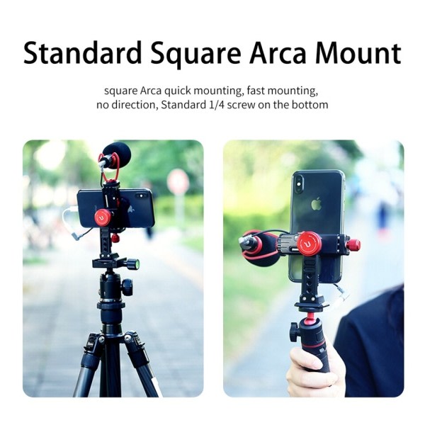 Lodret Shooting Smartphone Telefon Mount Holder Stativ Mount Kold Sko Vlog Stativ Mount