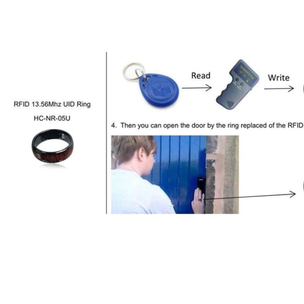 125KHZ t5577 siru  RFID Puu väri Keraami Smart Finger Ring Wear miehille tai naisille