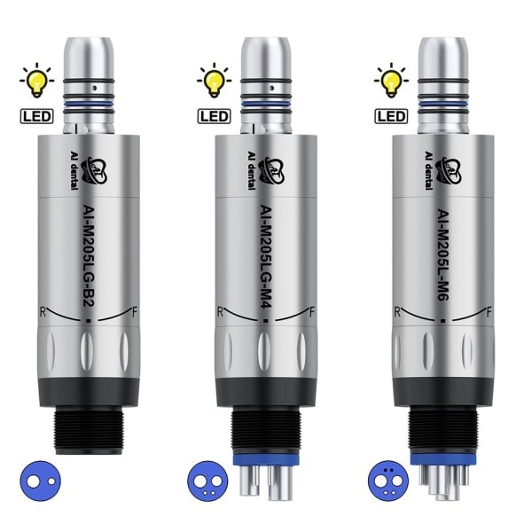 LED Belysning Dental Låghastighet Luft Motor Med Mikro Ström Generator