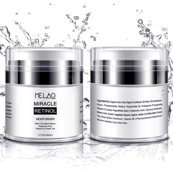 Retinol fuktighetskräm kräm för anti åldrande och minskar rynkor fina linjer hudvård