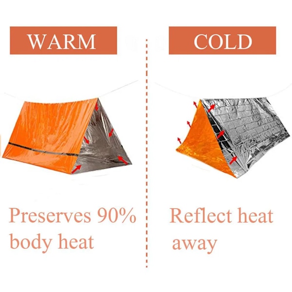 2 Person Emergency Shelter Survival Tent Kit