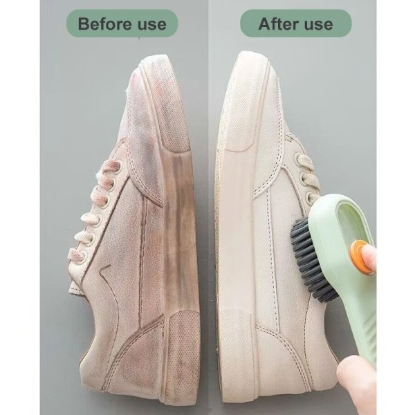 Monitoimi puhdistus kenkä harja pehmeä automaattinen neste kenkä harja pitkä kahva vaatteet harja