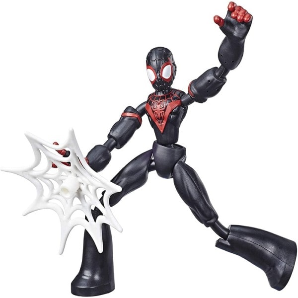 Spiderman Figur for Child Over 3 Marvel Bend and Flex Miles Morales Action Figure Toy