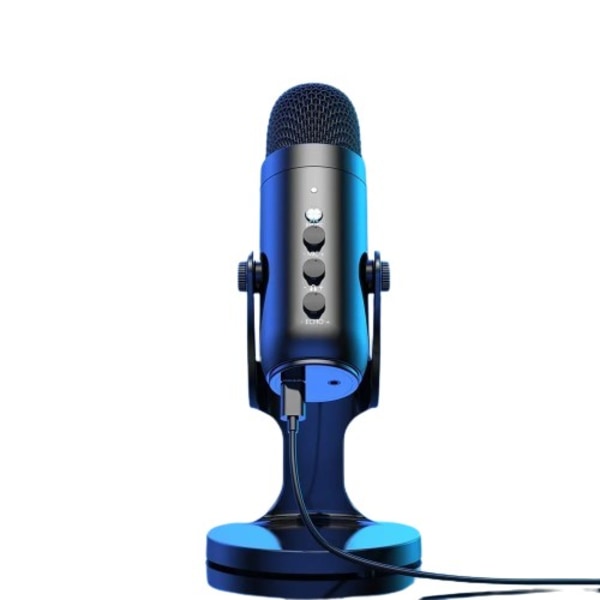 USB mikrofon for PC Mac spill opptak streaming podcasting, datamaskin kondensator mikrofon med telefon adapter hodetelefon utgang