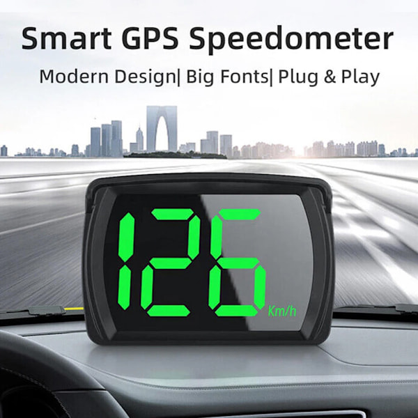 Universal Digital GPS Speedometer Dual Chips KMH MPH Reminder Meter