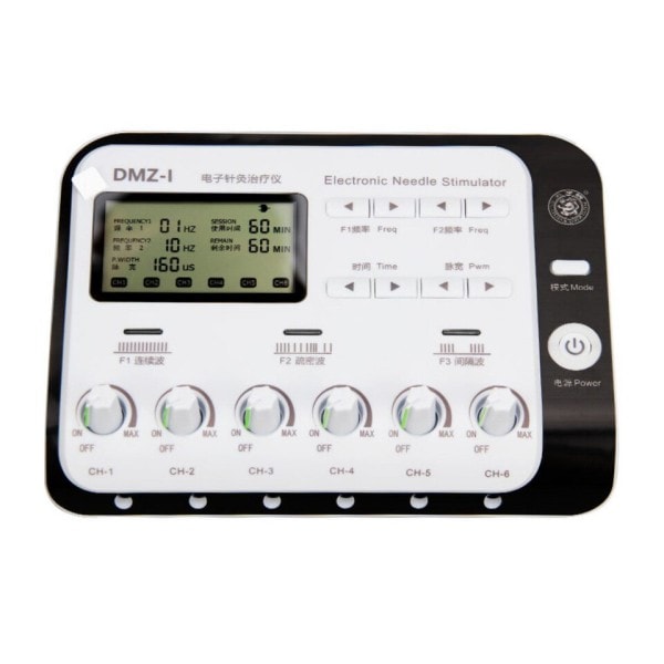Elektrisk Muskel Stimulator 6 Output Kanal Elektro Akupunktur Fysioterapi TENS maskine