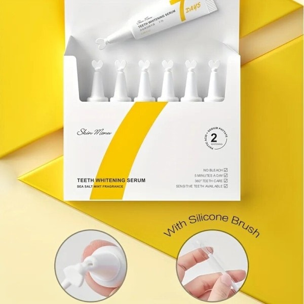 Tänder Whitening Essence Tandvård Tänder Whitener Care Whitening Gel Effektiv Ta bort fläckar Smile Kit  7 delar