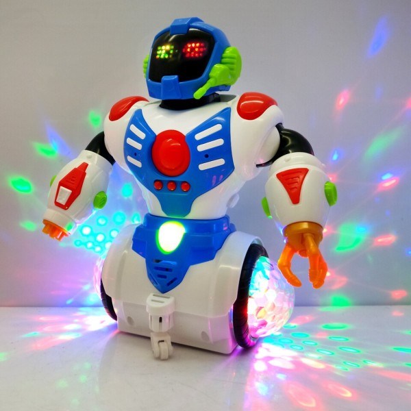 Elektrisk Dans Intelligent Roterande Rymden Barn Robot Leksak