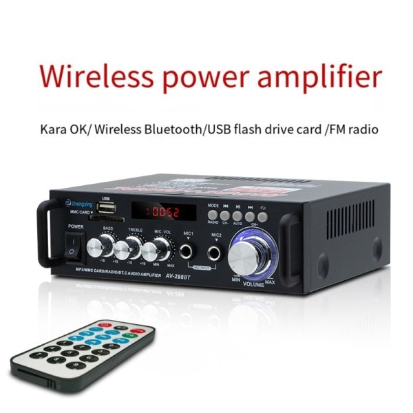 Högeffekt högtalare effekt förstärkare hem Bluetooth effekt förstärkare HIFI ljud förstärkare