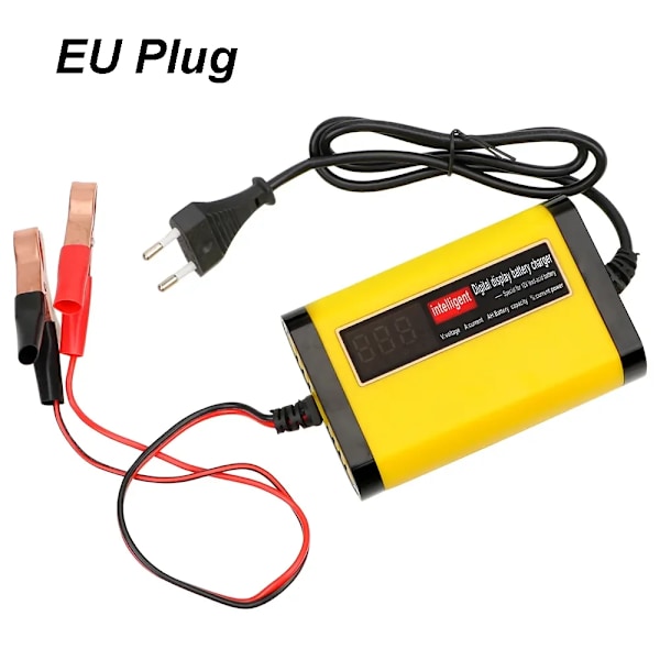 Fuld Automatisk Bil Batteri Oplader Digital LCD Skærm 2A Hurtig Opladning 3 trin Bly Acid AGM GEL Batteri-opladere
