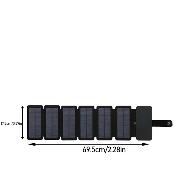 Utendørs Multifunksjonell Bærbar Solar Lade Panel Fellbar