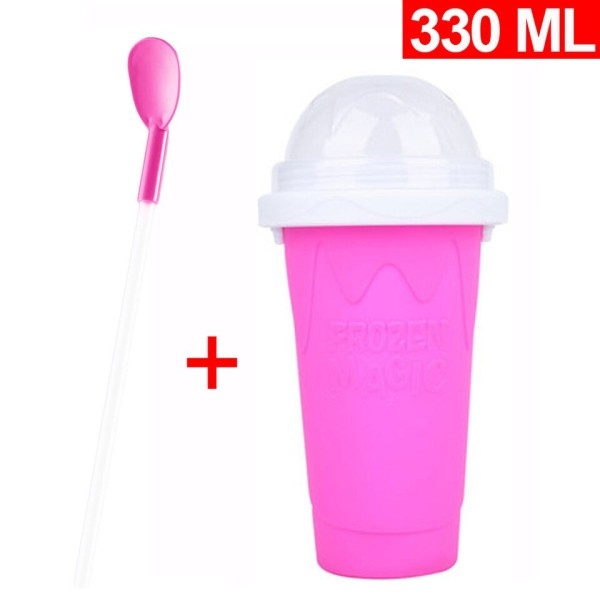 Jääpalakone kuppi 330ml smoothiet kuppi tee-se-itse jäätelö pika jäätelö silikoni puristus kuppi