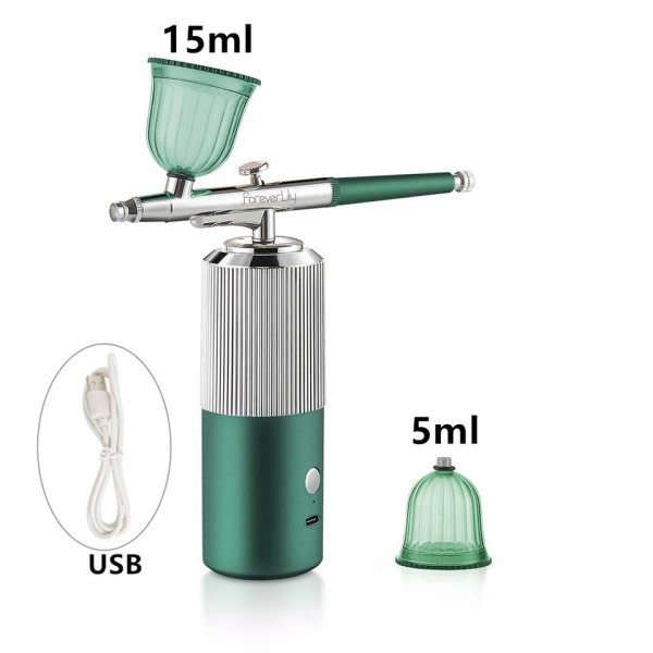 Syre injektor mini luft kompressor kit luftborste färg spray pistol luftborste