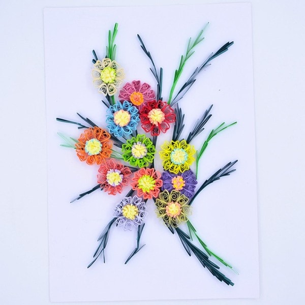 Quilling Linjal Mall Verktyg Kit Cirkel Storlek Origami Papper Quilled Creat Verktyg