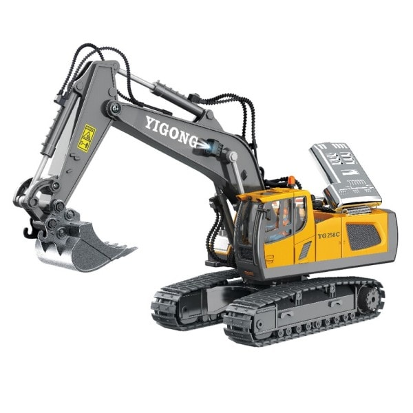 Fjärrkontroll Grävmaskin RC Modell Bil Leksaker Dumper Lastbil Bulldozer Engineering Fordon