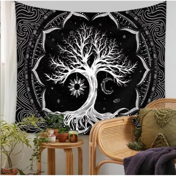 Mystisk Tree Life Sopp Skog Teppe Vegg Hengende Eventyr Fortelling