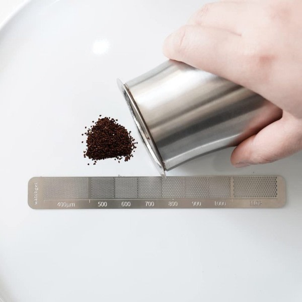 Jauhatus kahvi mittaus viivain ruostumaton teräs tarkkuus mittaus työkalu kahvin jauhetta varten