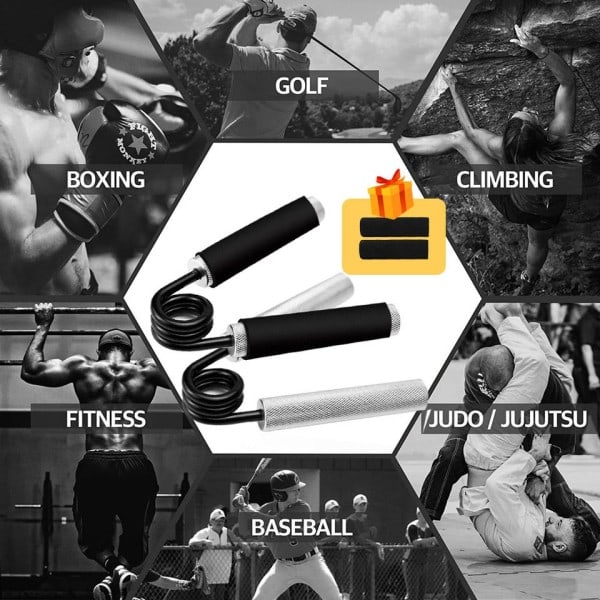 100lbs Fitness Tunga Grips Wrist Rehabilitering Utvecklare Carpal Expander Hand Gripper
